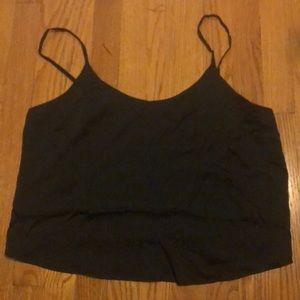 Black crop top